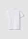 White organic cotton polo shirt for boys, regular fit_1