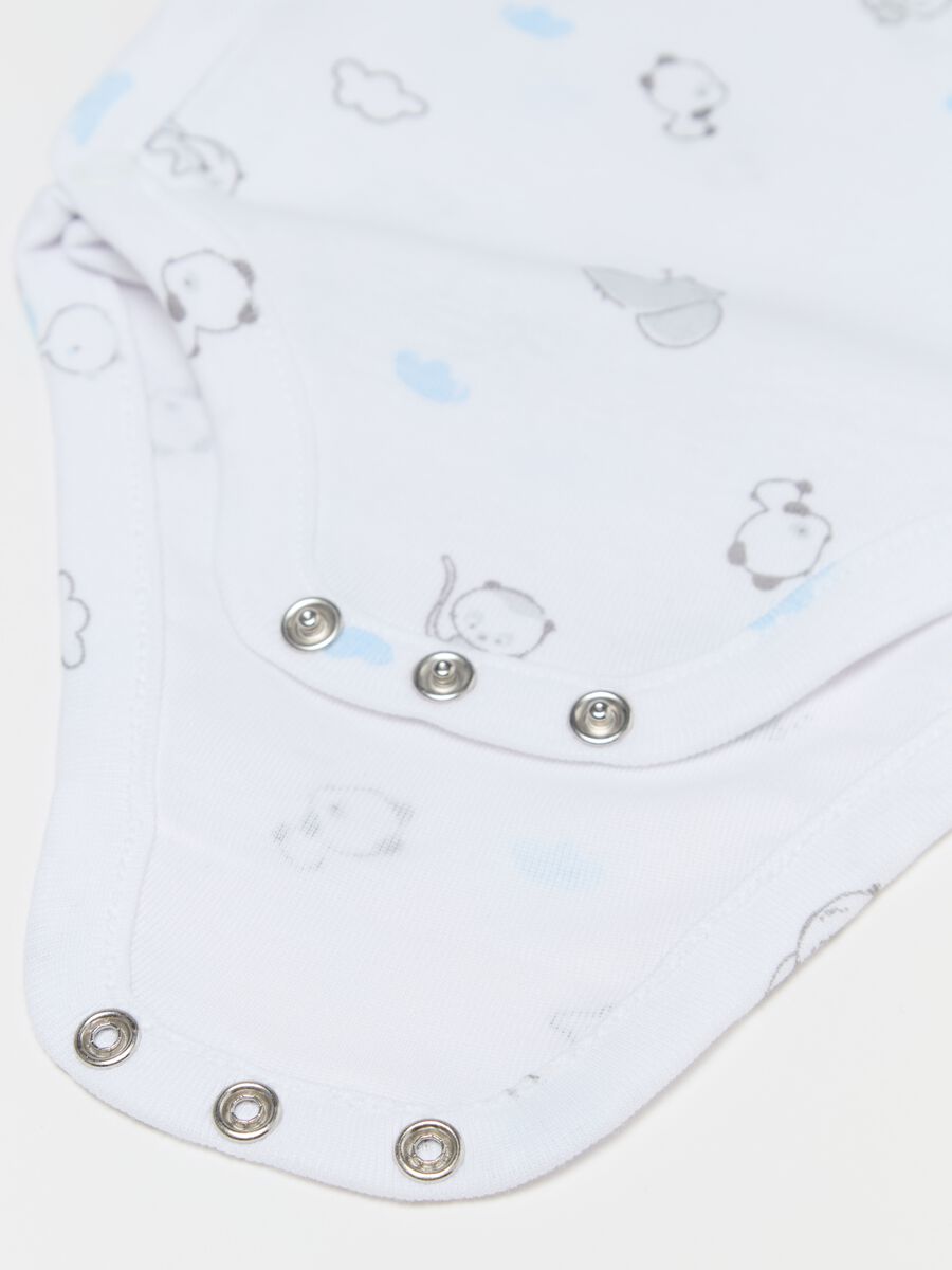 Two-pack bodysuits in organic cotton with animals print_3