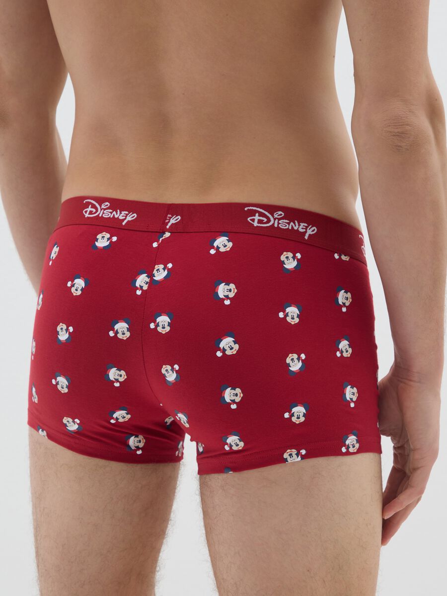 Red stretch cotton boxer with Disney prints in regular fit_2