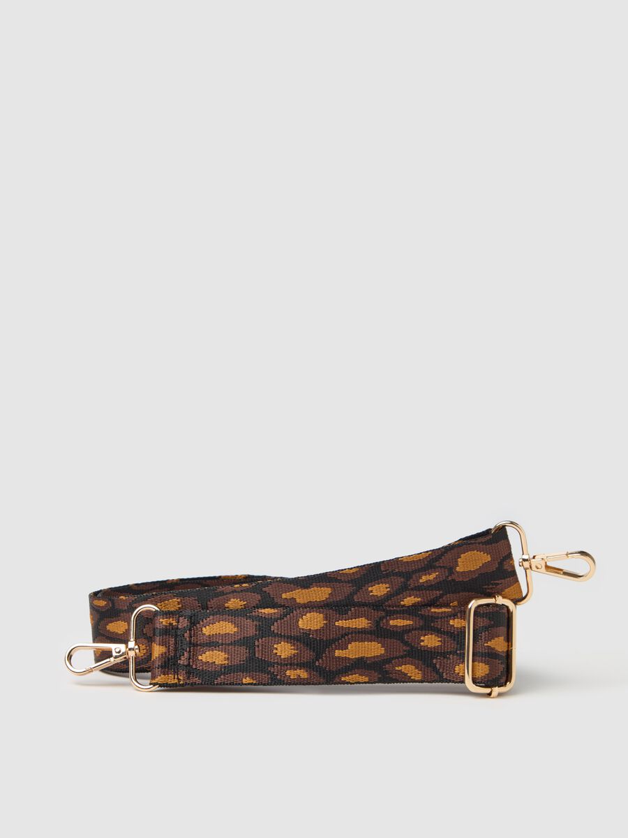 Shoulder strap with animal print pattern_0