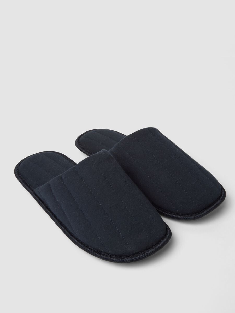 Pantofole blu imbottite da casa_2