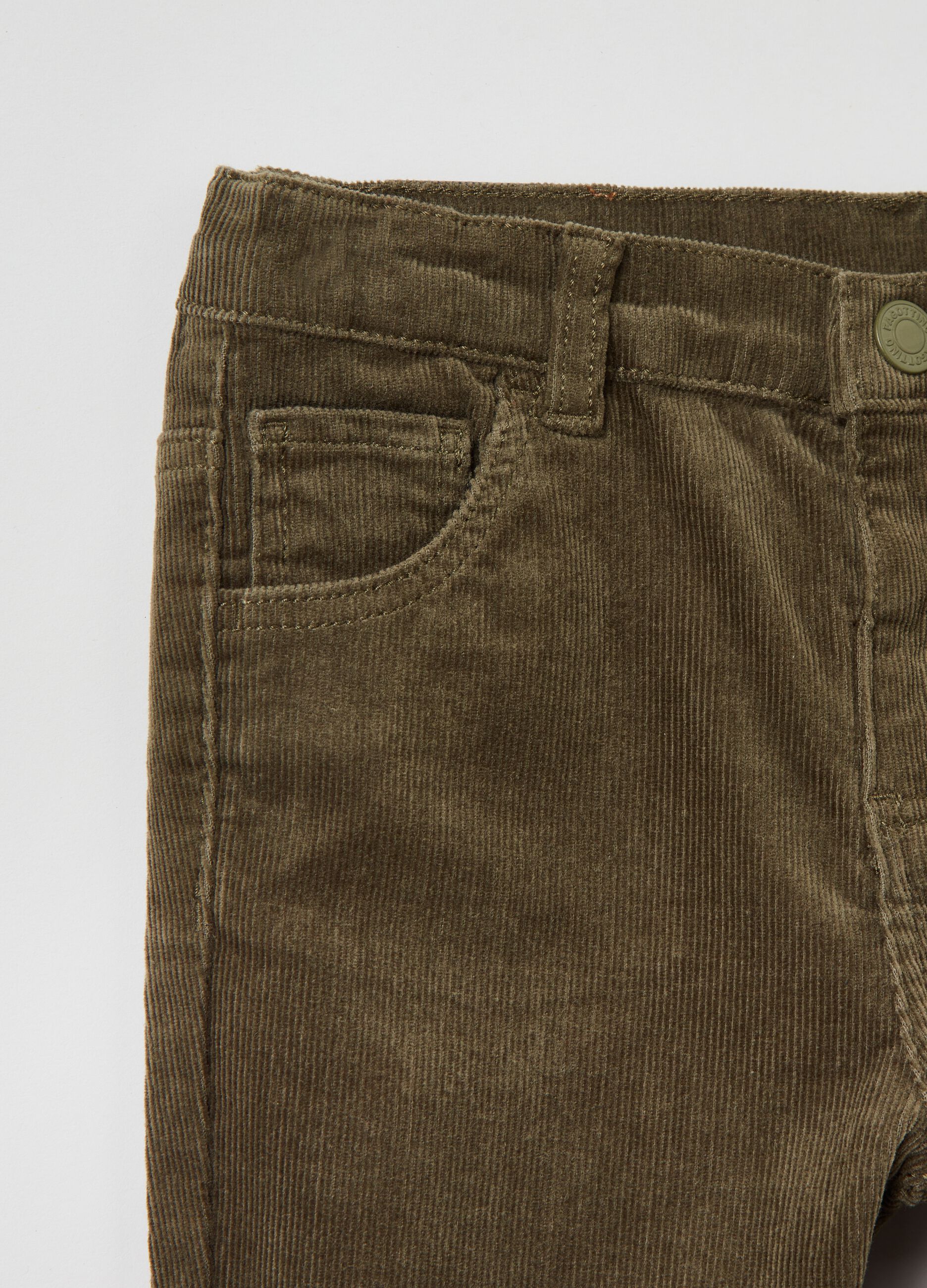Pantaloni in corduroy cinque tasche_0