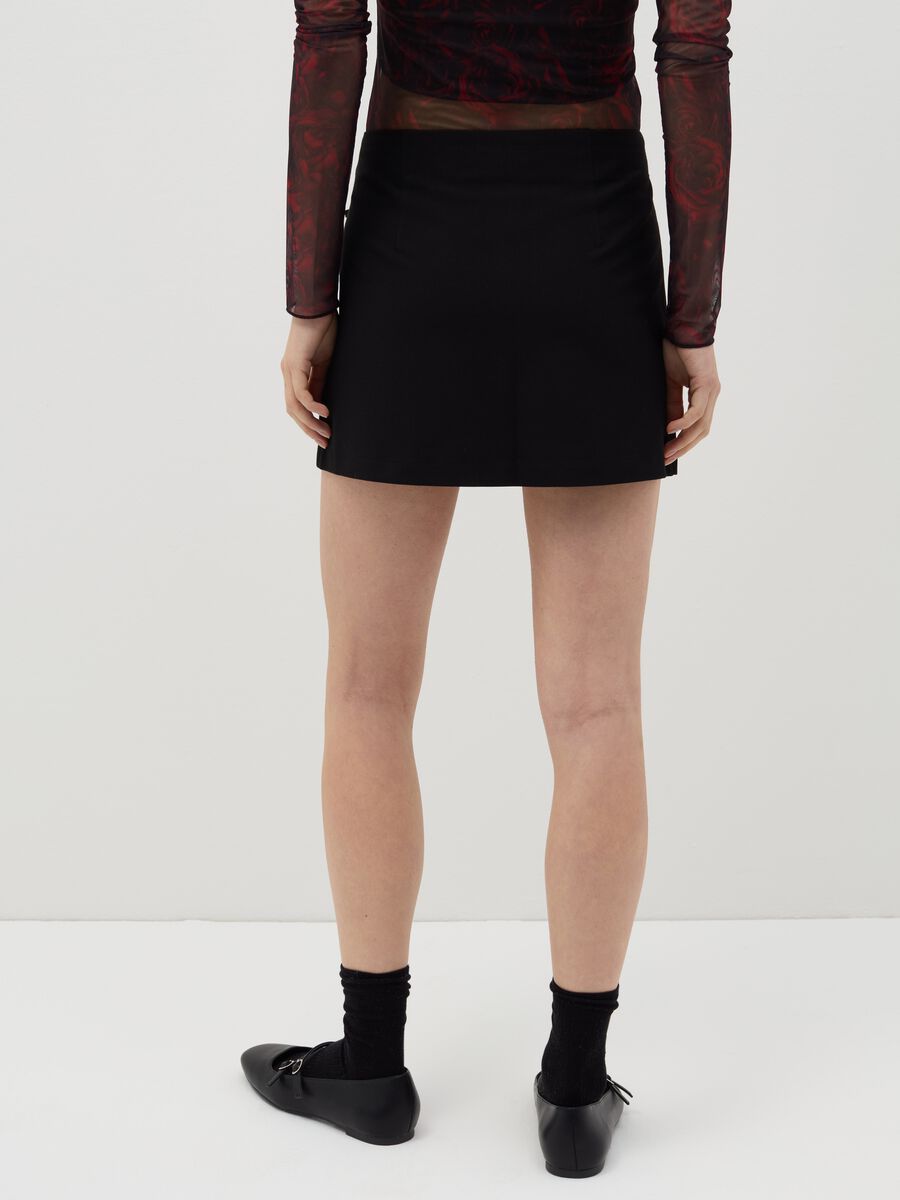 Wraparound miniskirt with laces_2