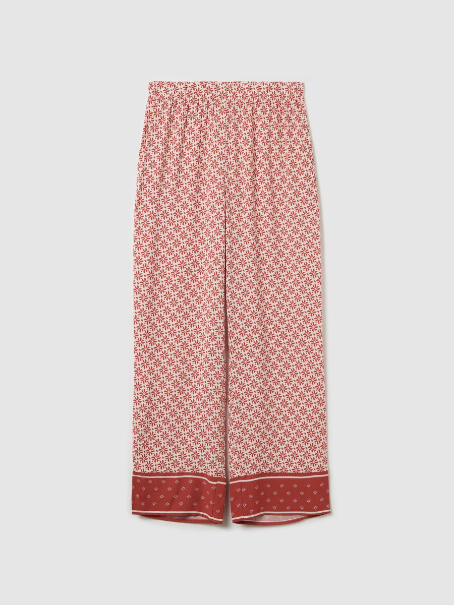 Pyjama trousers in printed viscose_4