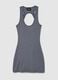 Backless Vintage Grey Mini Dress _6