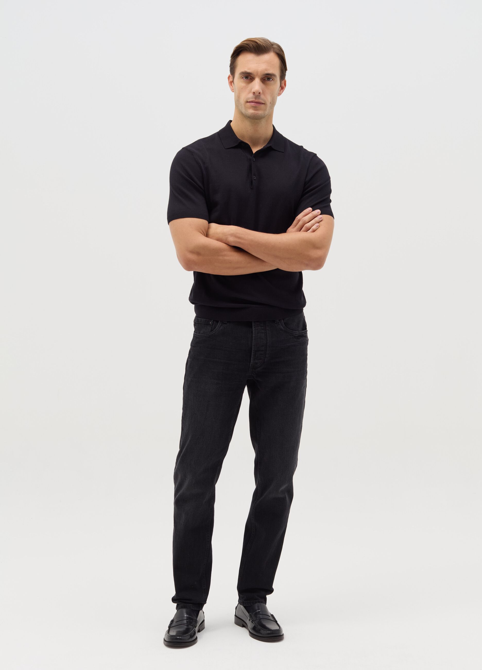 Slim-fit stretch jeans