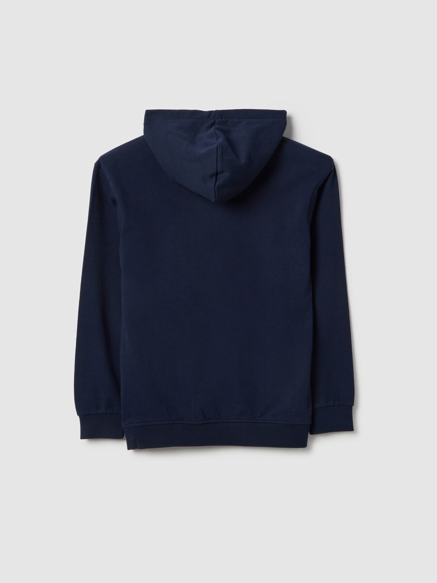 Blue Hooded Sweatshirt for Boys_4