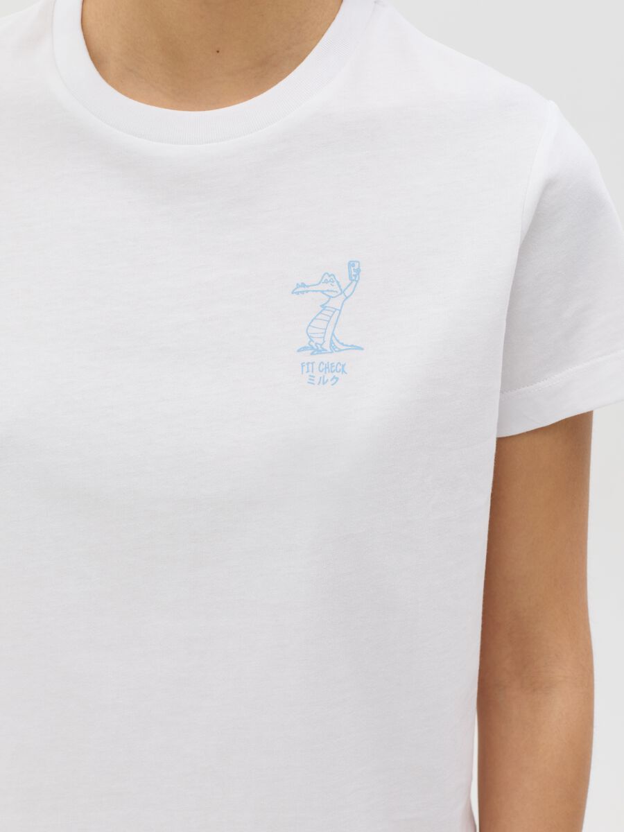 White boxy-fit T-shirt in cotton_3