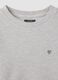Marl grey cotton-blend crew-neck T-shirt_2