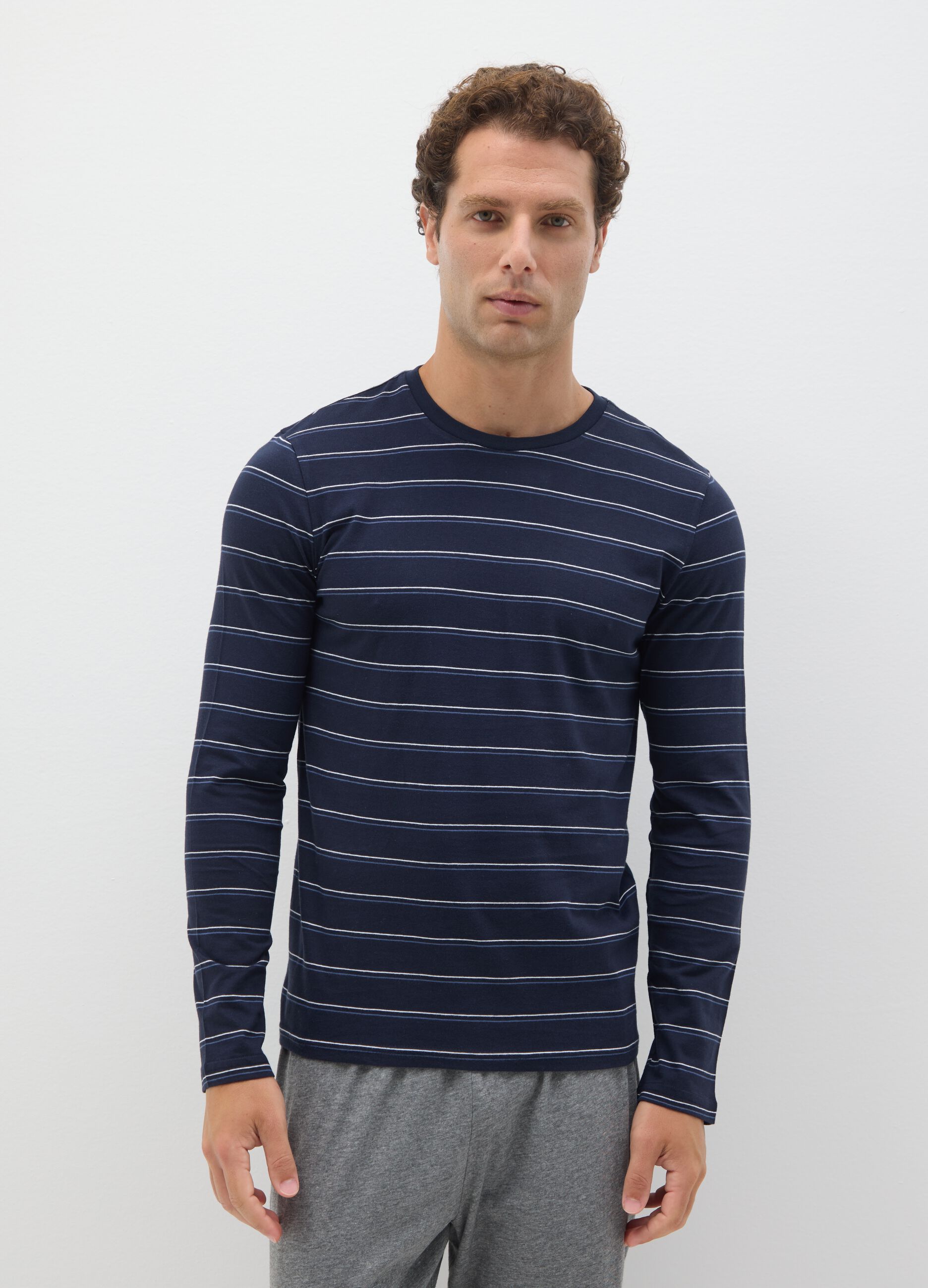 Multicolour pure cotton pyjamas regular fit