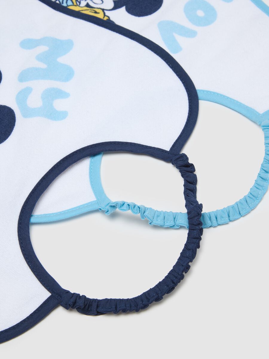 White Cotton Blend Bib Twin-Pack for Babies_2