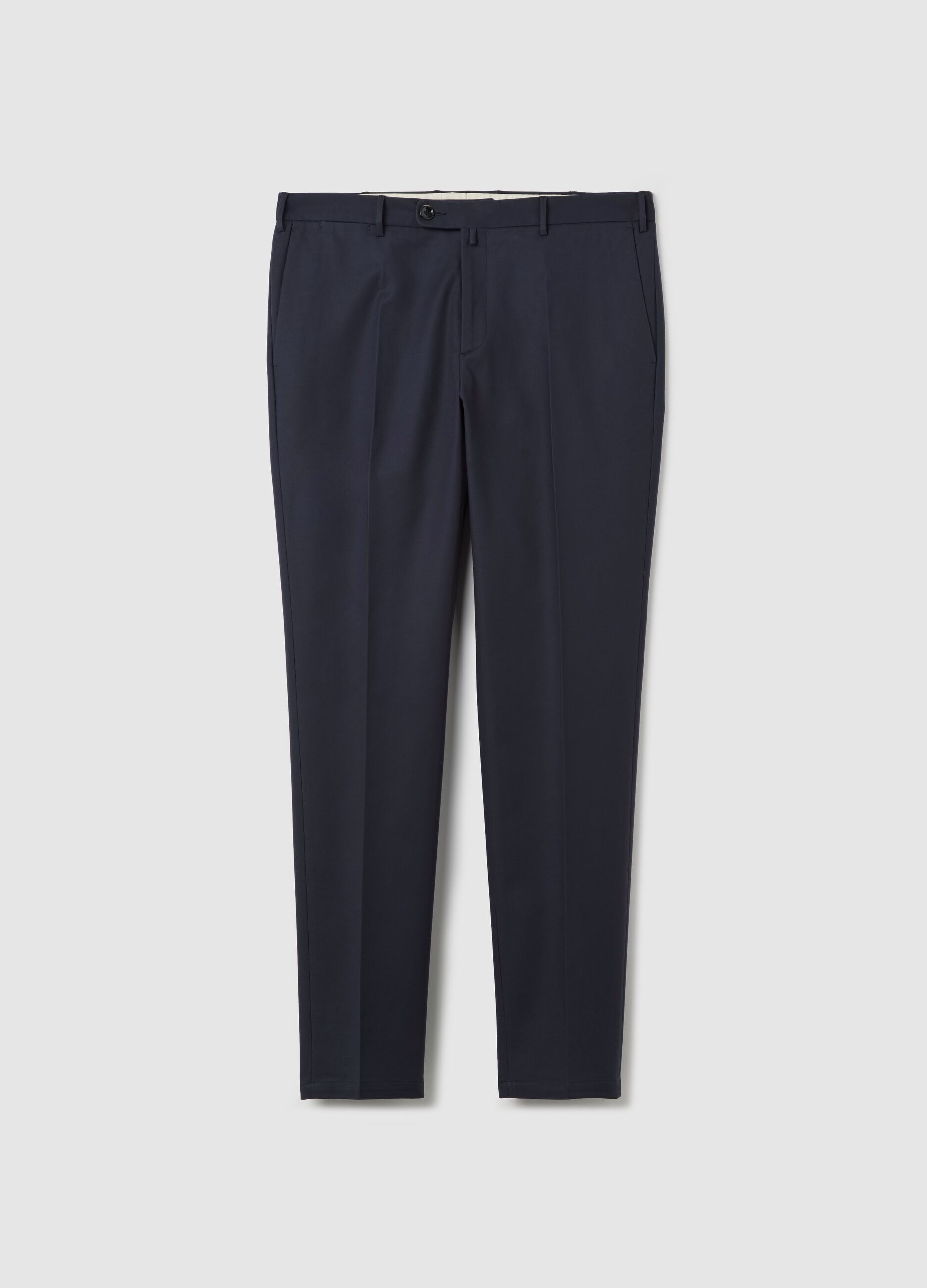 Pantaloni chino blu slim fit