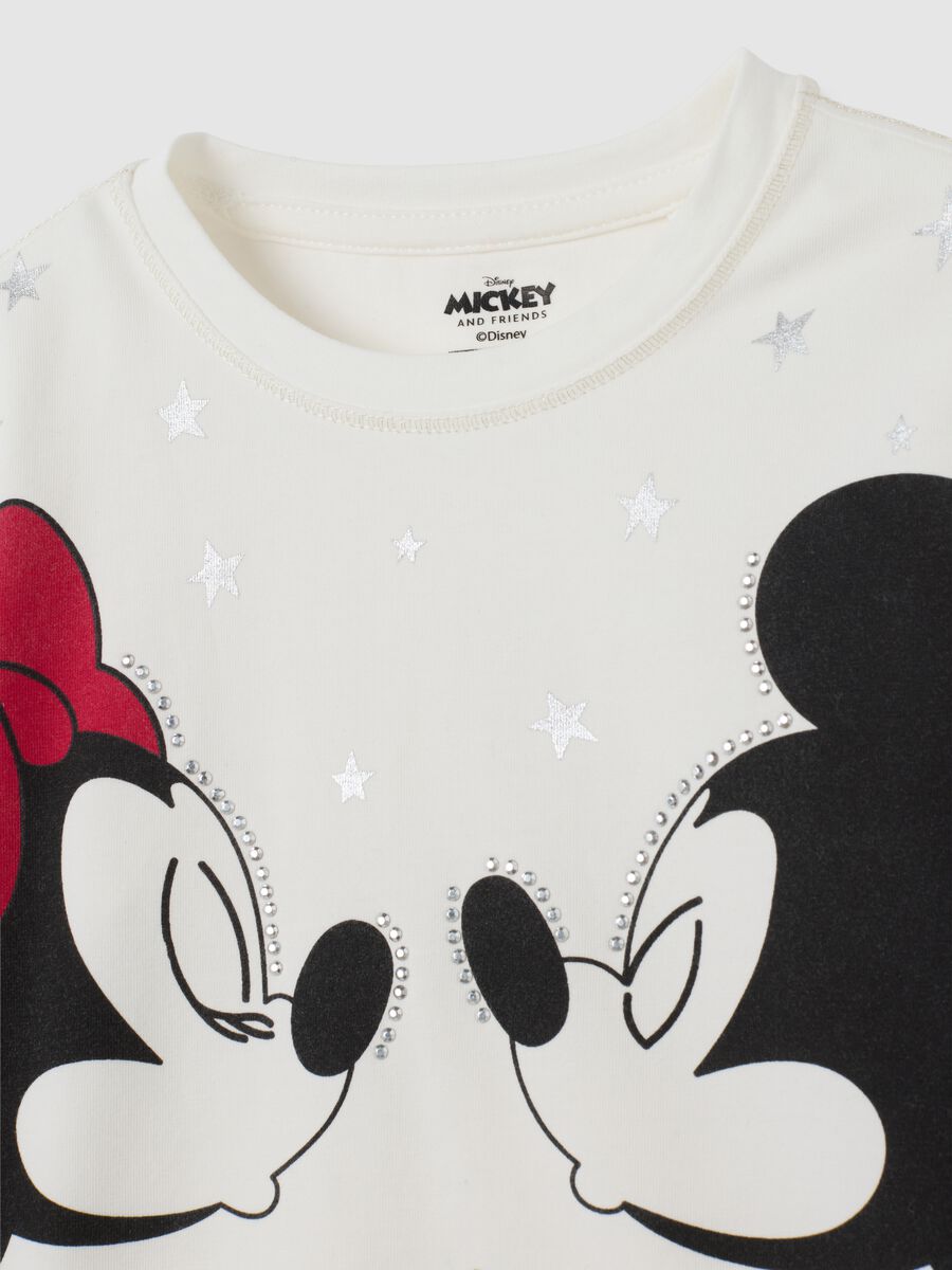 Girls' white stretchy cotton regular fit t-shirt with print_2