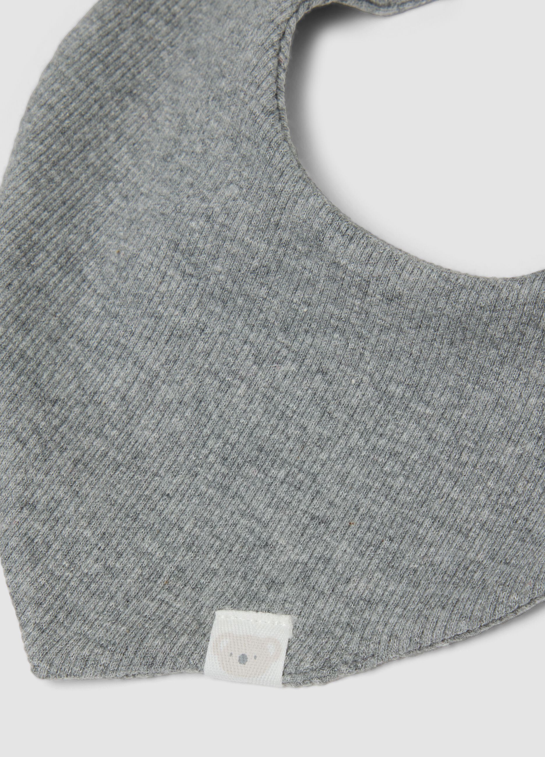 2-Pack multicolour organic stretch cotton baby bibs