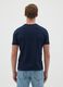 Men's blue slim fit stretch cotton t-shirt_3
