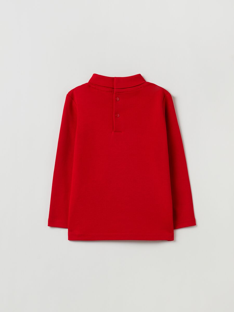 Long-sleeved T-shirt with high neck_1