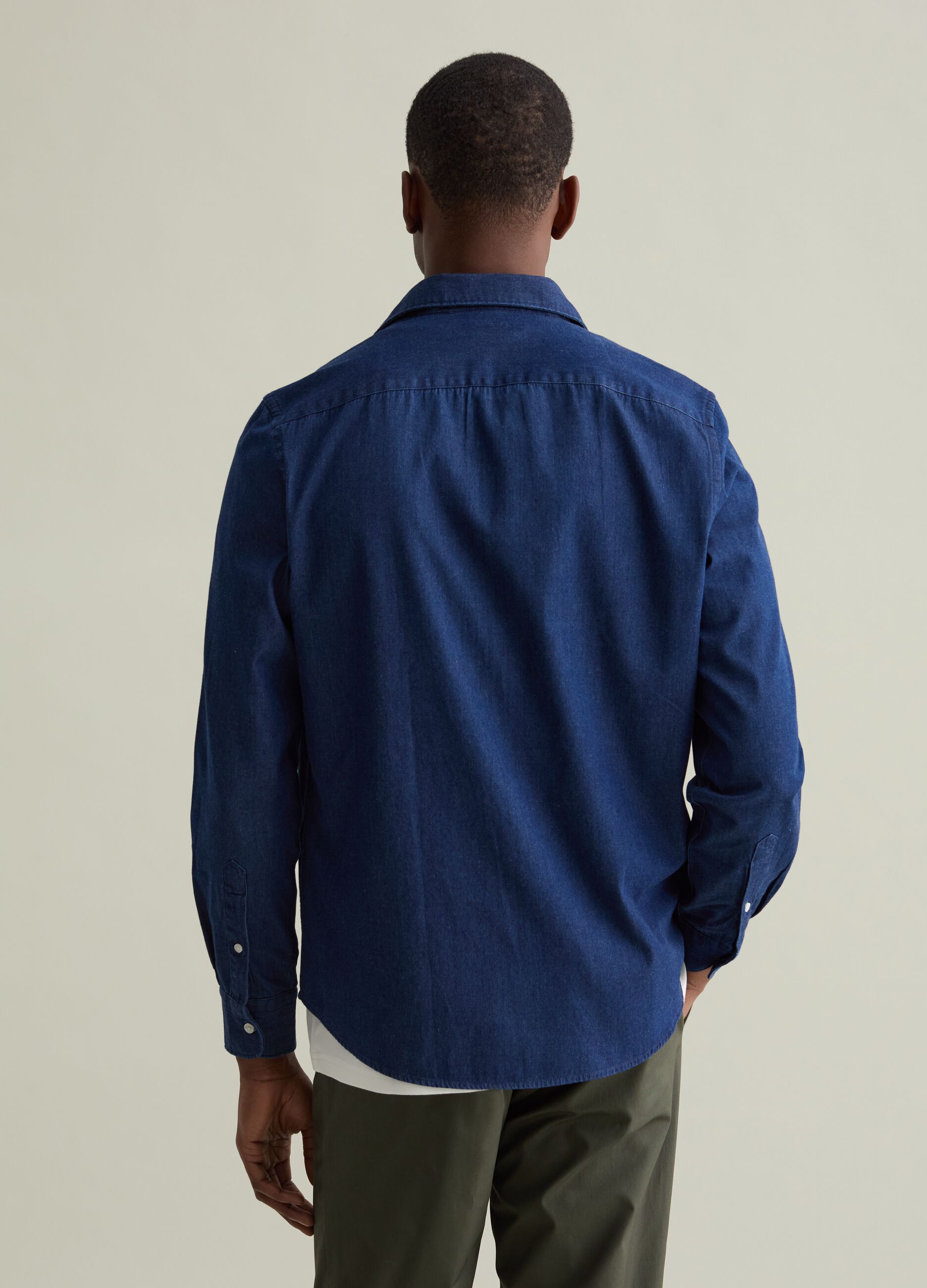 Camicia regular fit in denim