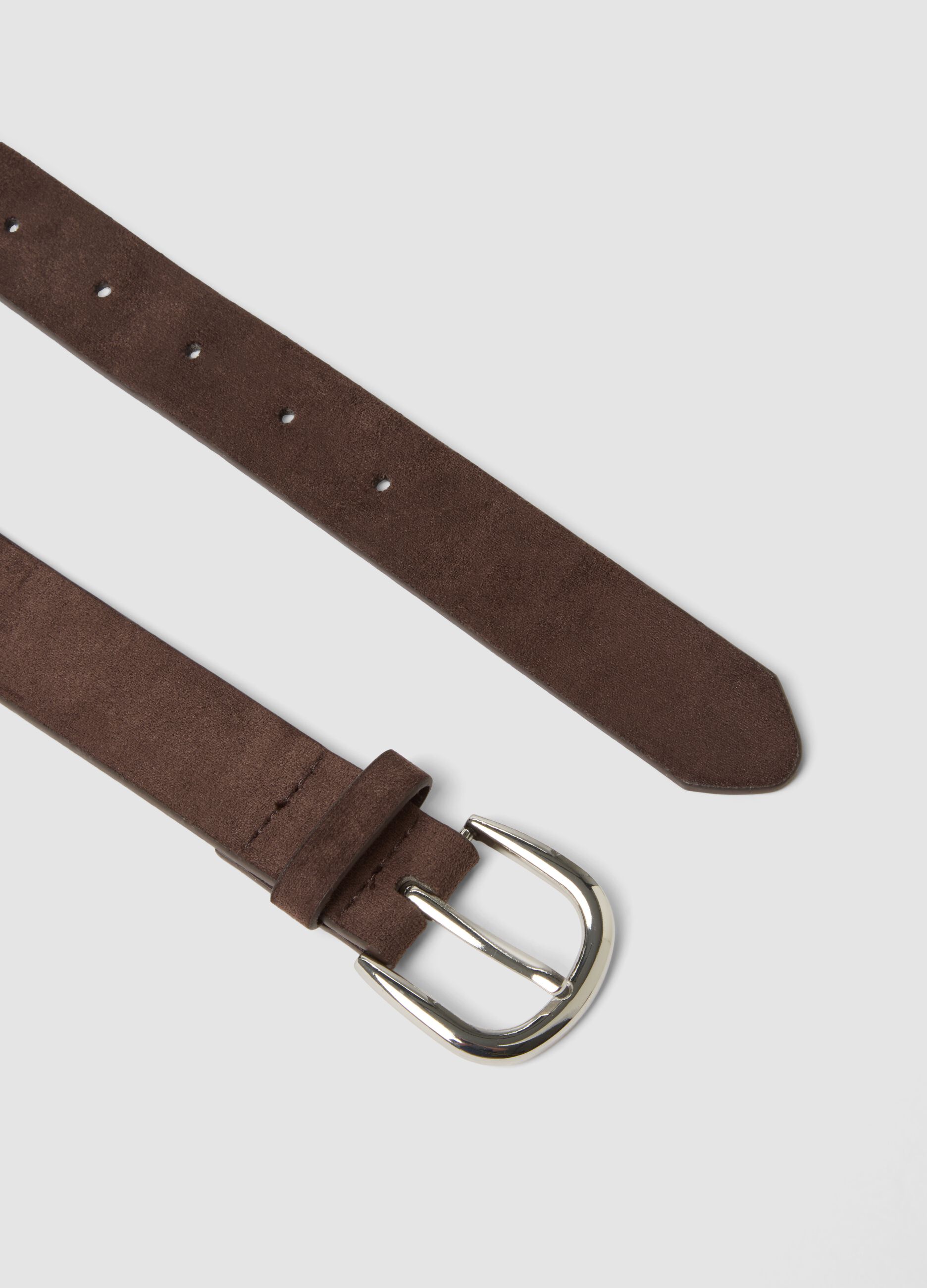 Brown belt with metal studs
