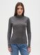 Grey long-sleeve lurex top_0