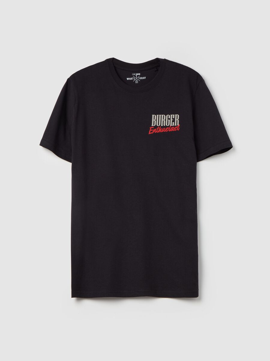 T-shirt con stampa "Burger Enthusiast"_4