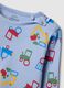 Multicoloured regular fit baby pyjamas in cotton blend with print_3
