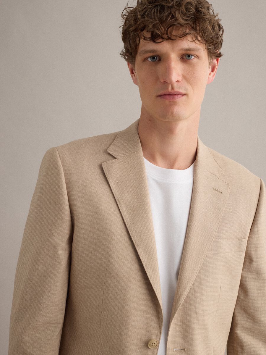 Blazer beige slim fit_2