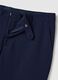 Blue Stretch Fabric Slim Fit Trousers_5