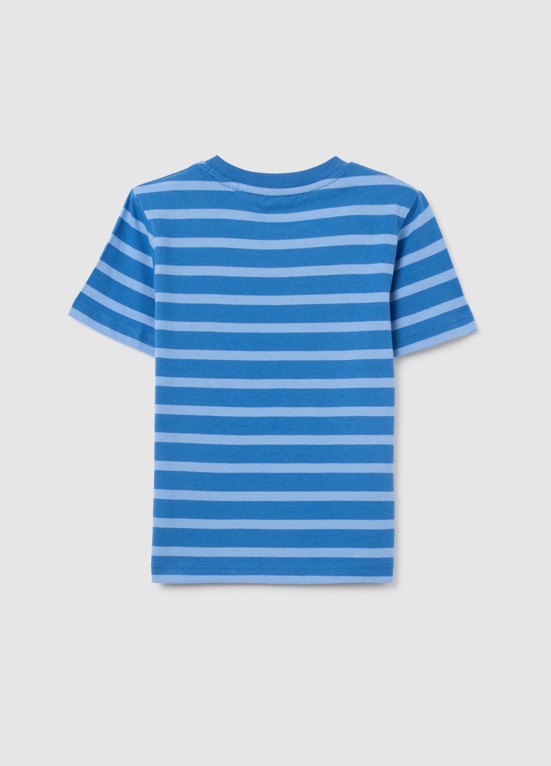 T-shirt da bambino in puro cotone multicolor regular fit