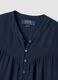 Blue pure viscose regular-fit shirt with embroidered texture_5