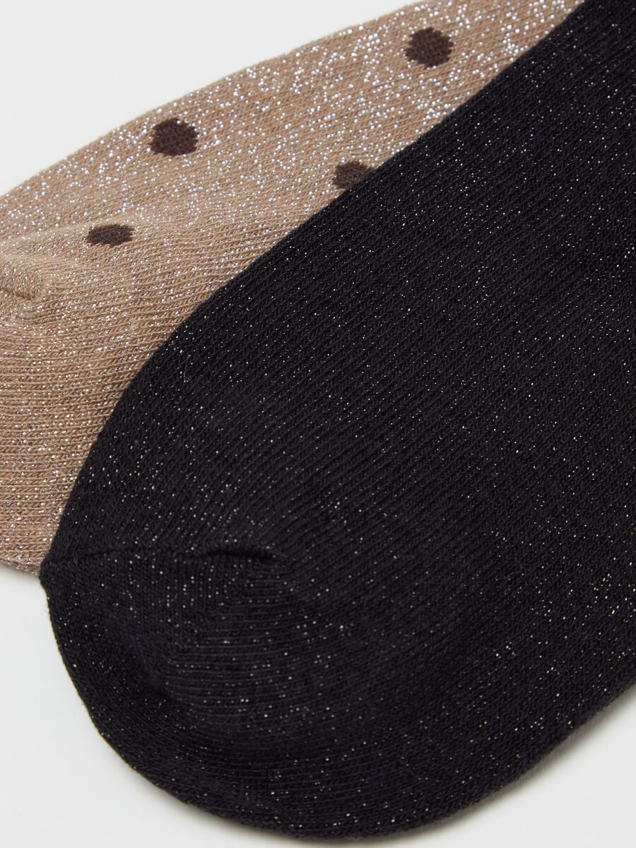 Three-pair pack sneaker liners with lurex_1