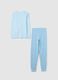 Organic cotton pyjamas with "BEDTIME" print_1