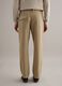 Beige Regular Fit Cotton and Linen Trousers_2