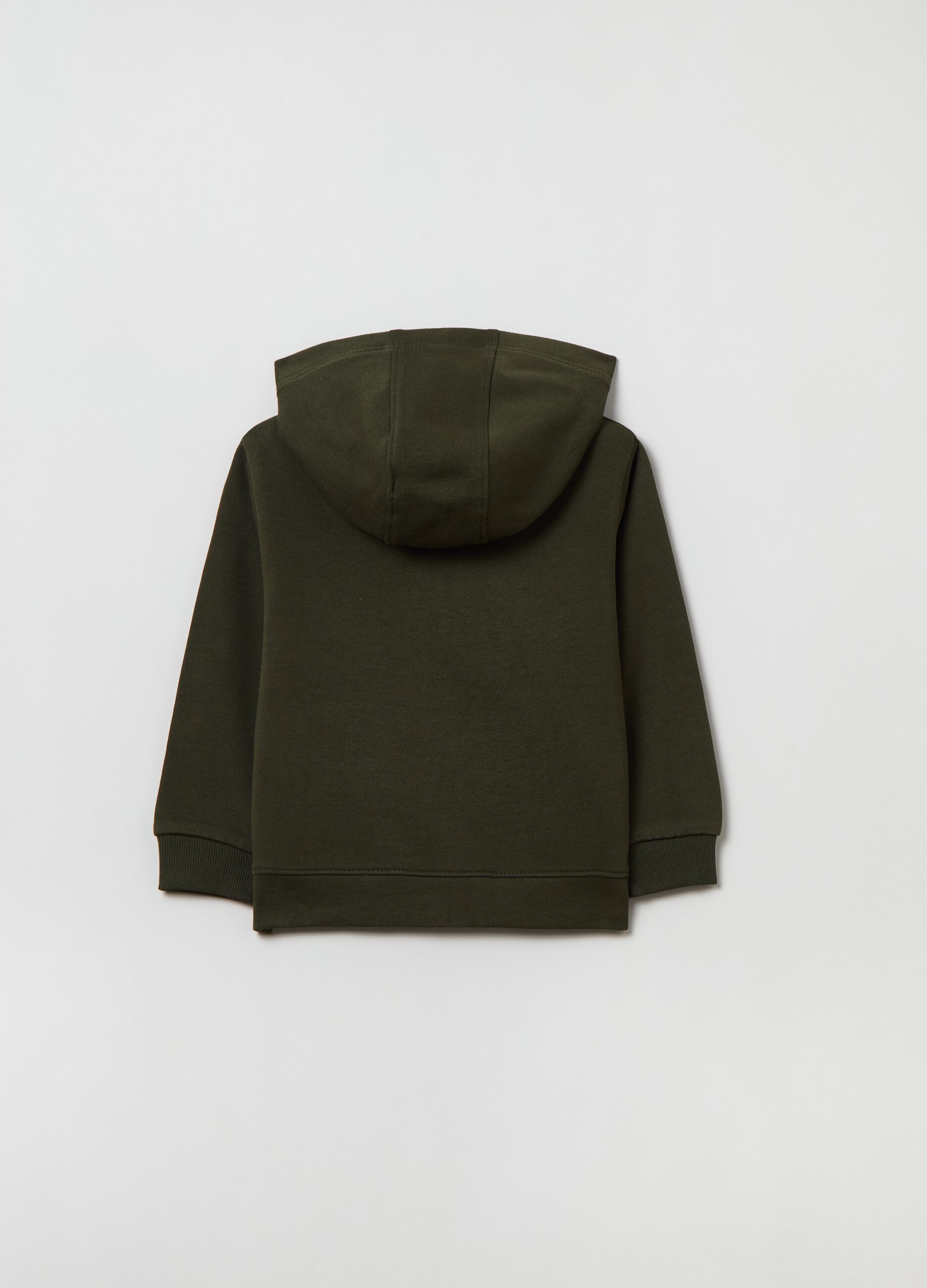 Full-zip in French Terry con cappuccio_1