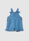 100% Lyocell denim baby girls&rsquo; pinafore with  regular fit and frills _0