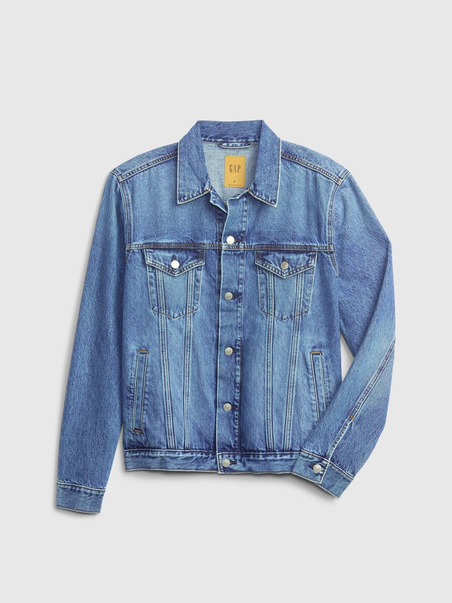 Short acid wash denim jacket_4