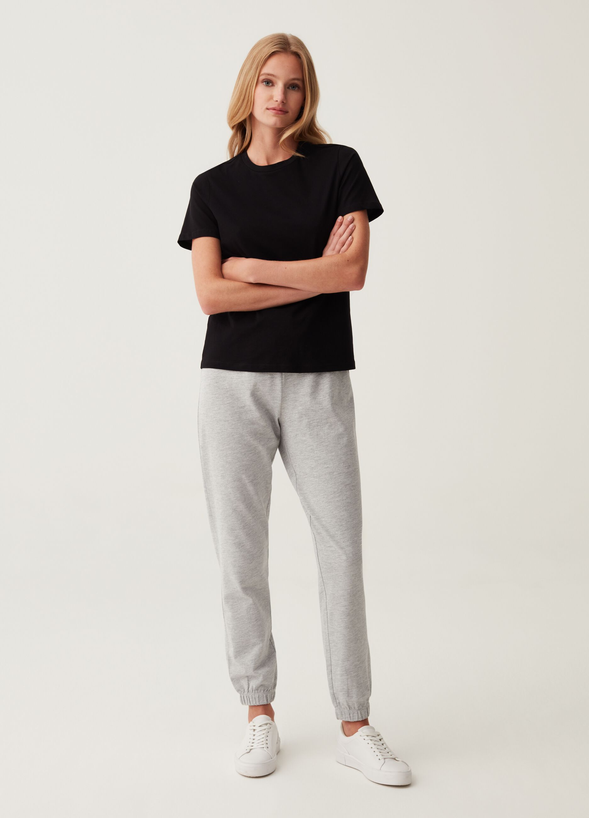 Joggers in French Terry con coulisse