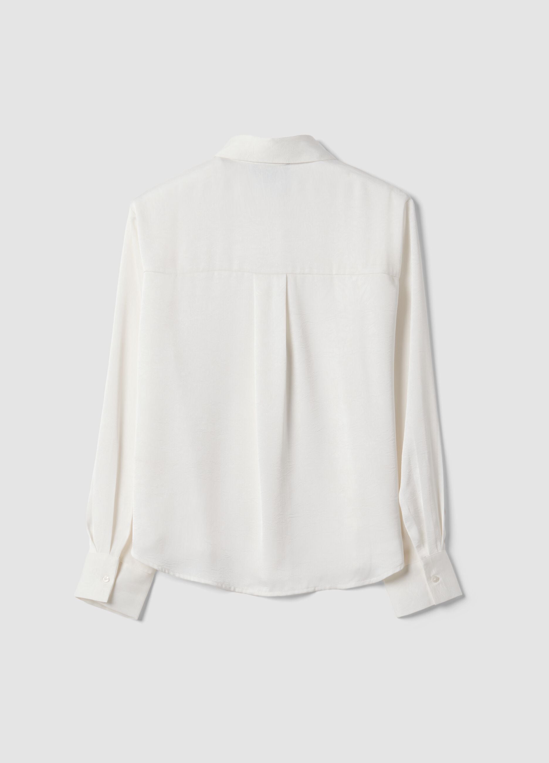 Camicia bianca regular fit con colletto classico