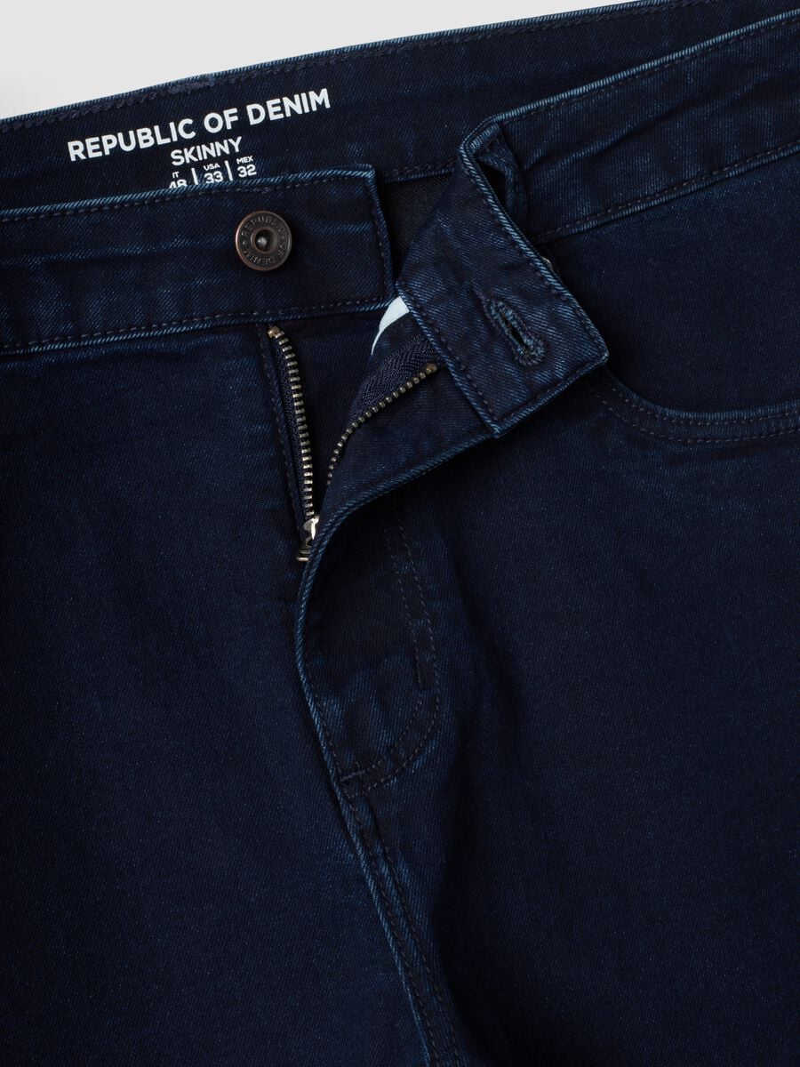 Skinny fit stretch cotton denim jeans_6