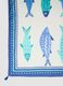 Blue pure cotton pareo with nautical print_2