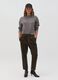 Carrot-fit trousers in corduroy with darts_0