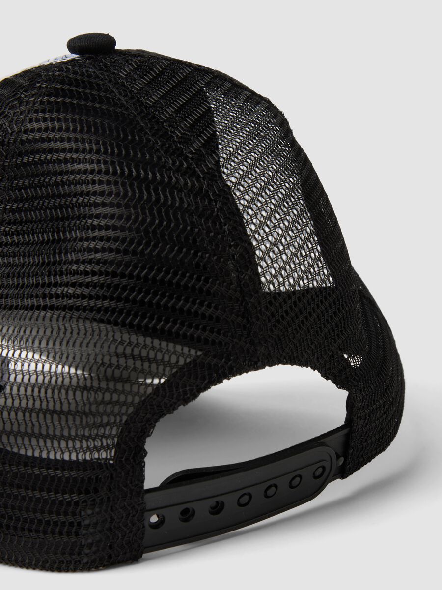 Black and white pure cotton baseball cap_2