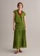 Green crochet polo shirt with classic collar, regular fit_1