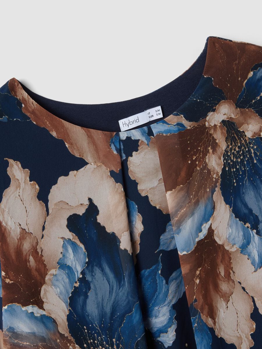 Multicolour floral print blouse, regular fit_1