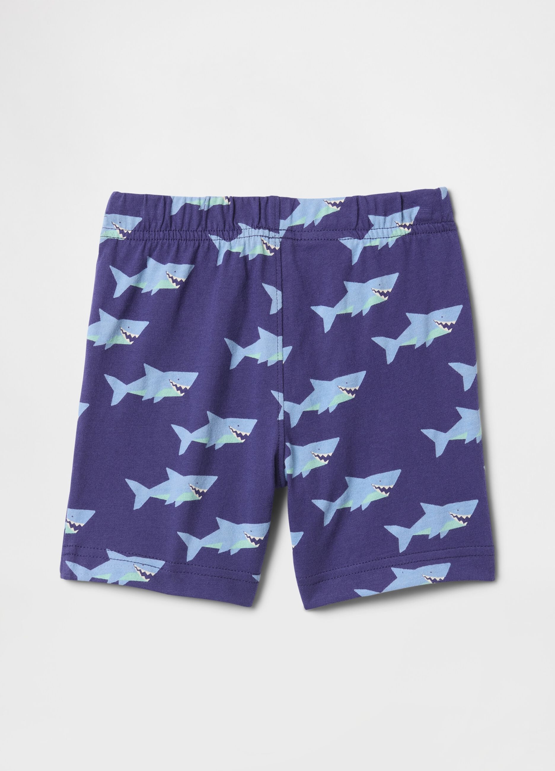 Blue Shorts with Shark Print Kids 2025