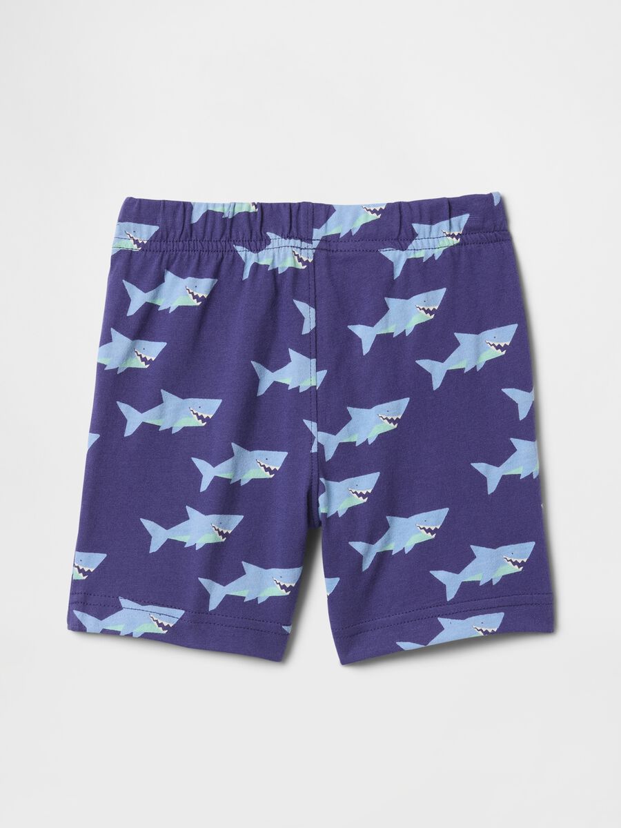 Blue Shorts with Shark Print Kids 2025_1