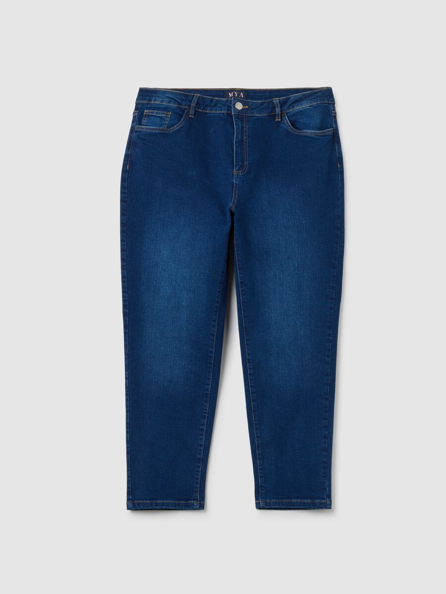Jeans in denim blu slim fit_4