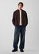 Dark brown cotton-lyocell blend shirt_1