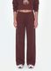 Brown cotton-blend straight-fit joggers_1