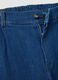 Blue Stretch Cotton Denim Trousers Regular Fit_1