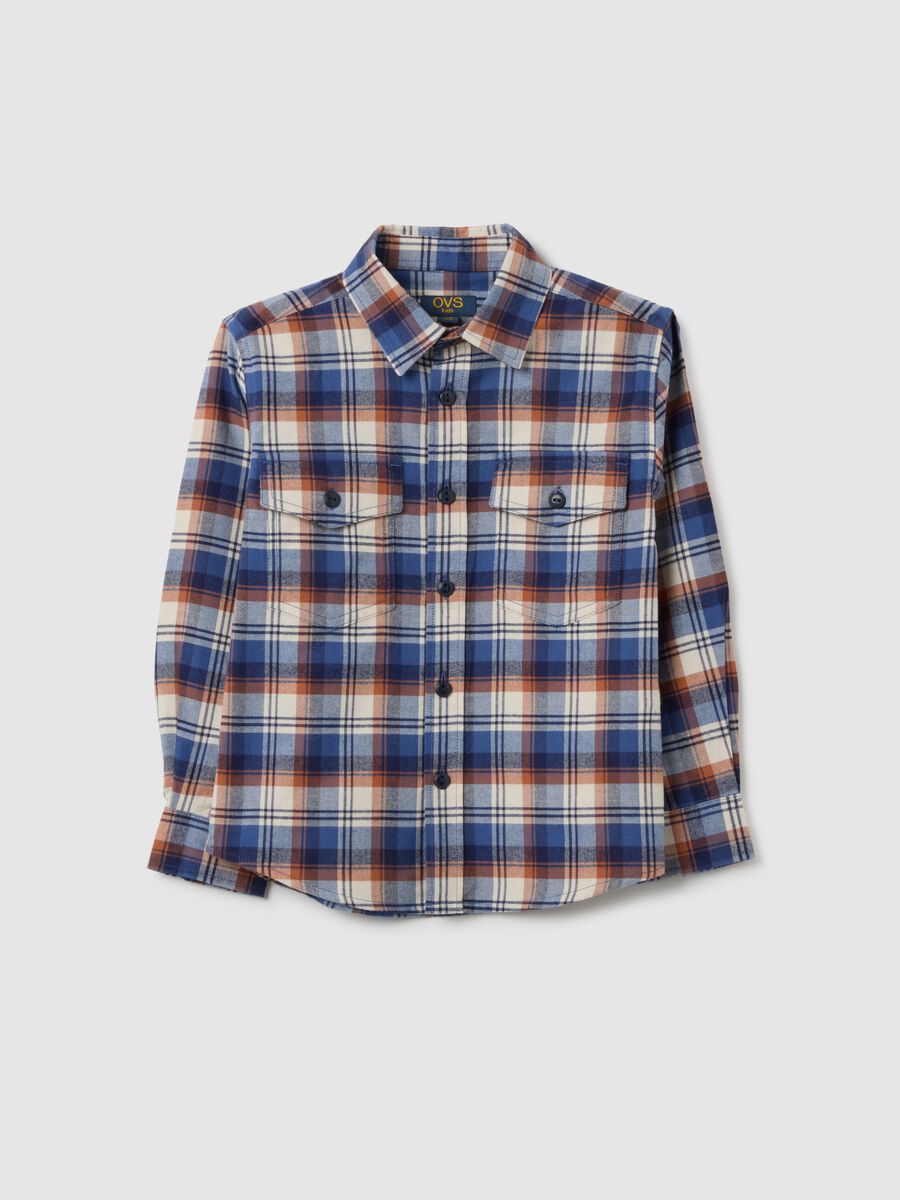 Boys' multicolour pure cotton shirt regular fit_0